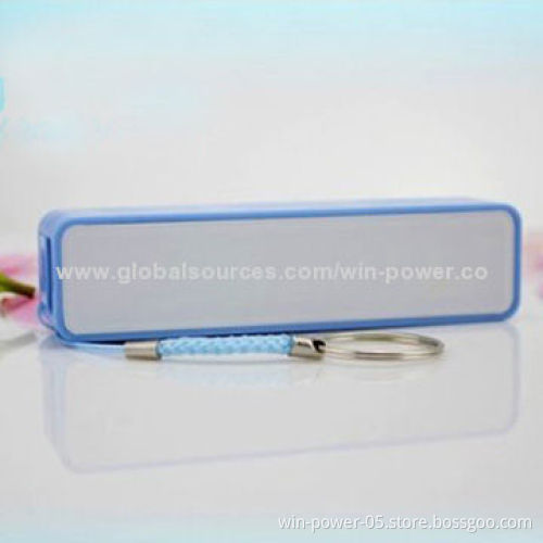 Promotional Power Bank with CE, FCC, RoHS Marks, 2,200mAh at 3.7V Capacity